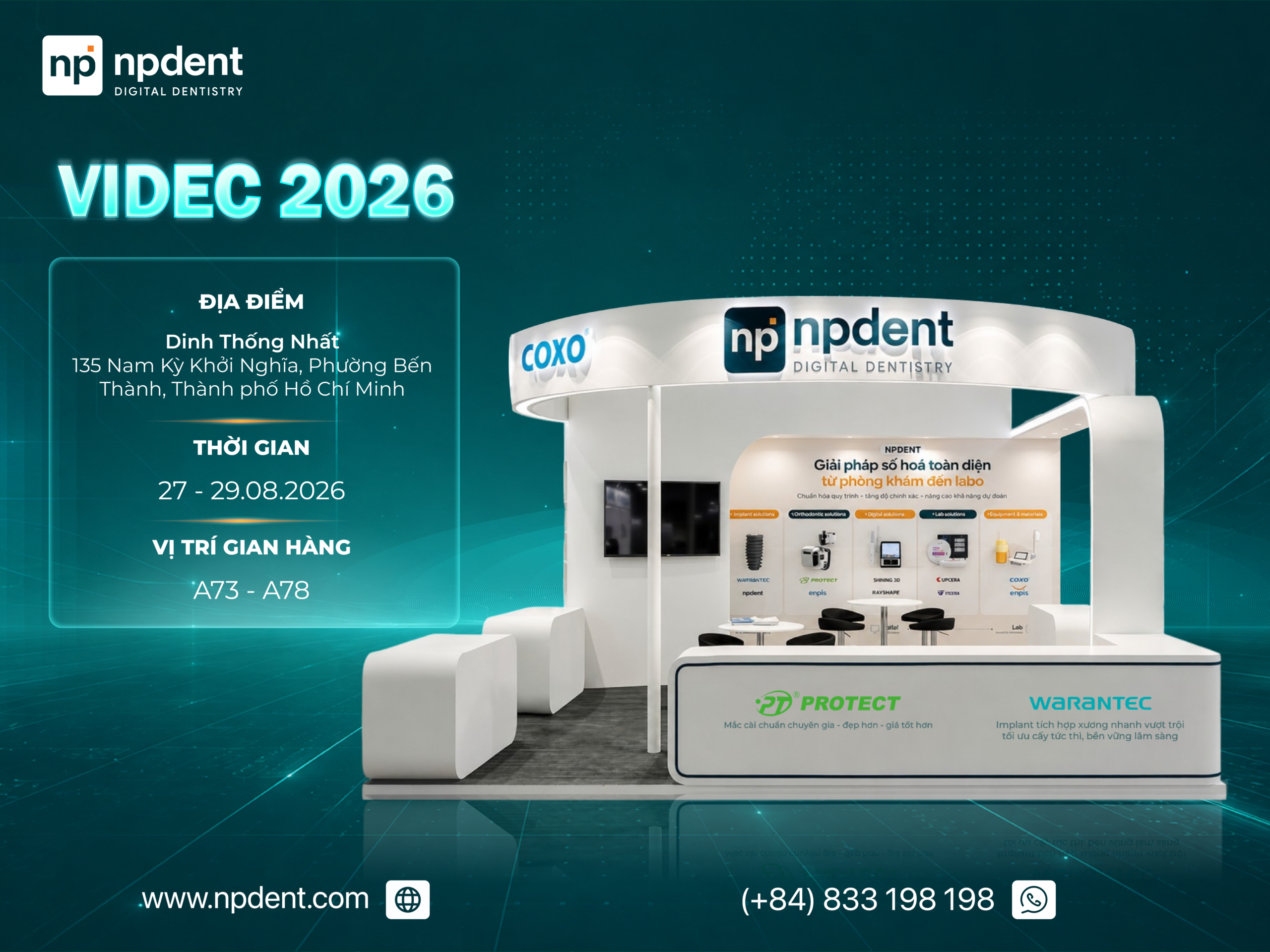 Hội nghị nha khoa quốc tế VIDEC 2026 và dấu ấn giải pháp số hóa cùng NPDENT